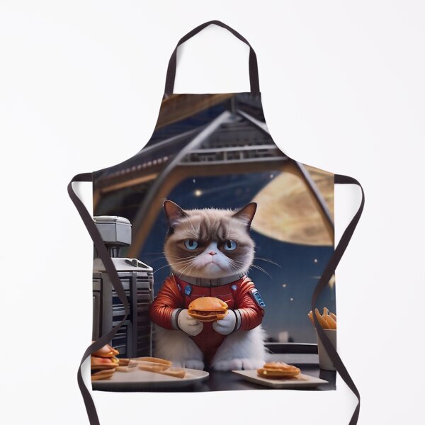 Item preview, Funny cat is eating a hamburger designed and sold by M-Y-A-R-T-.