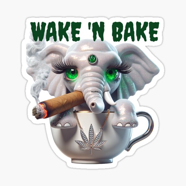 Weed Elephant Stickers for Sale | Redbubble