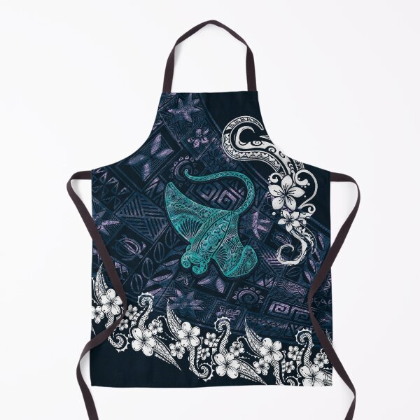 Artikelvorschau, Manta Ray Tribal Grunge – hawaiianisch – samoanisch – polynesisch blaugrün – 3534 entworfen und verkauft von sunnthreads.