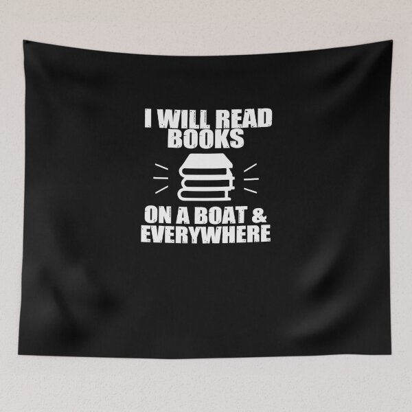 Aperçu de l'œuvre Je lirai des livres sur un bateau et partout créée et vendue par TeeTimeGuys.