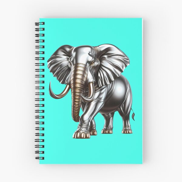 Item preview, Elephant bull in metal silver and platinum designed and sold by AD-Digital-Art.