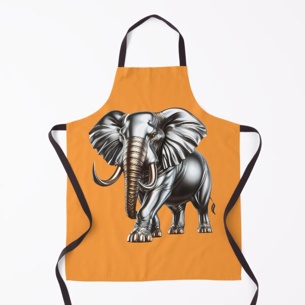 Item preview, Elephant bull in metal silver and platinum designed and sold by AD-Digital-Art.