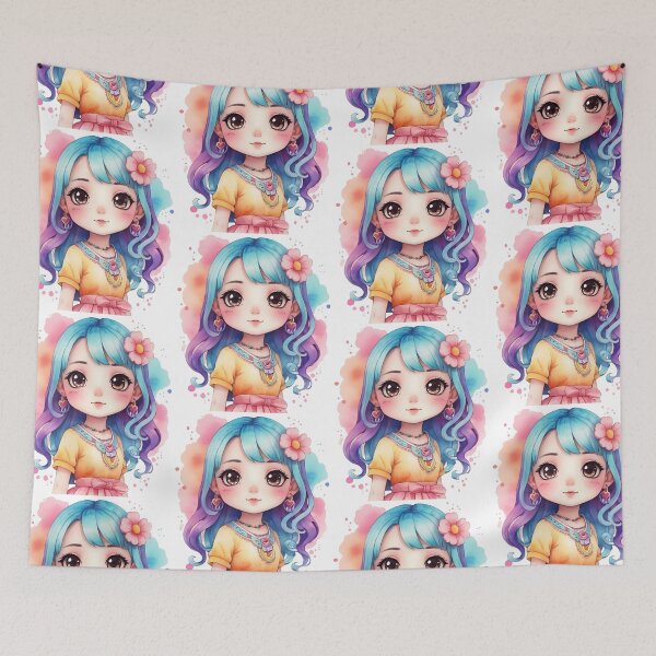 Item preview, Little Bluehair designed and sold by CRAFTER-MEDIA.