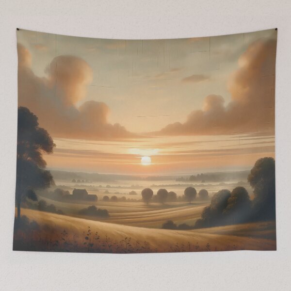 Item preview, Pastoral Serenity at Sunrise designed and sold by LivingArtClips.