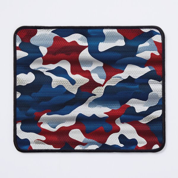 Item preview, Red White And Blue Camouflage Pattern designed and sold by TheArtOfPat.