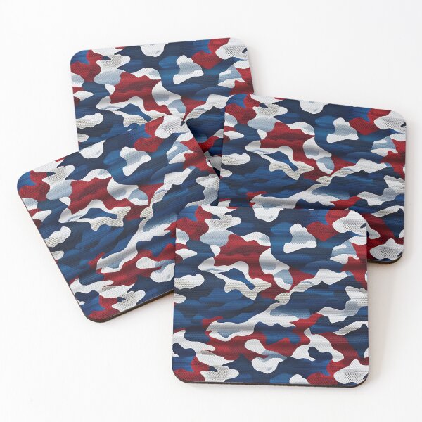 Item preview, Red White And Blue Camouflage Pattern designed and sold by TheArtOfPat.