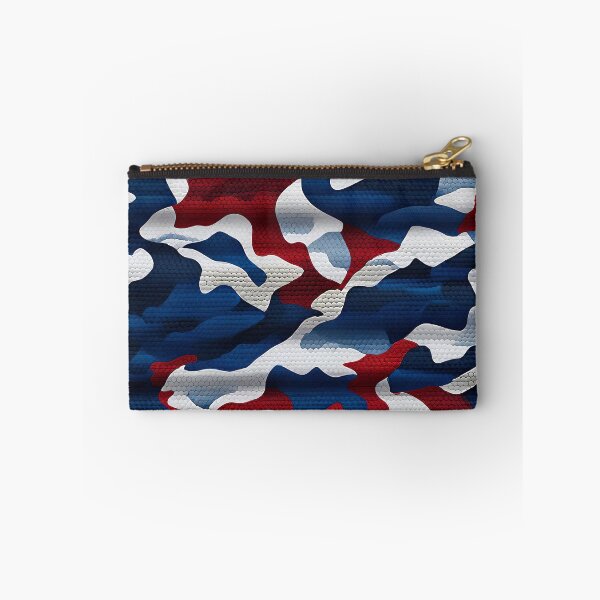 Item preview, Red White And Blue Camouflage Pattern designed and sold by TheArtOfPat.