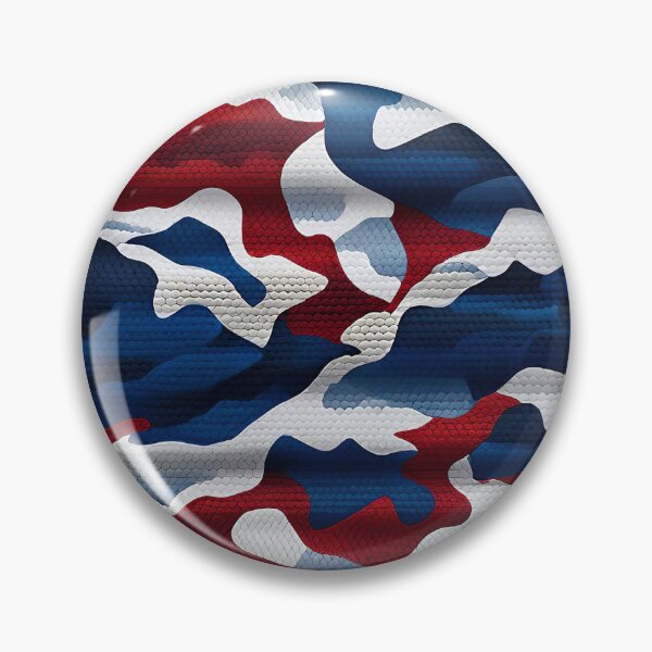 Item preview, Red White And Blue Camouflage Pattern designed and sold by TheArtOfPat.