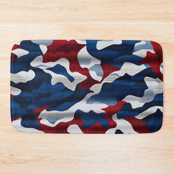 Item preview, Red White And Blue Camouflage Pattern designed and sold by TheArtOfPat.