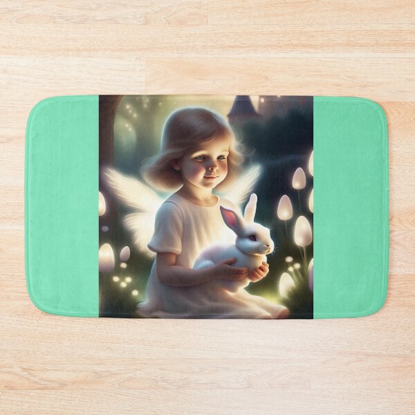 Item preview, An angel with an easter bunny designed and sold by seahorse crossing.