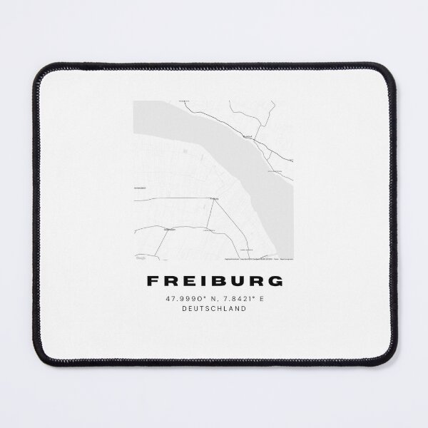 Item preview, Freiburg Coordinates - Modern Map Print designed and sold by RM-Journey.