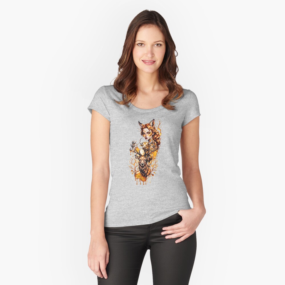 Item preview, Fitted Scoop T-Shirt designed and sold by Vixen-Games.