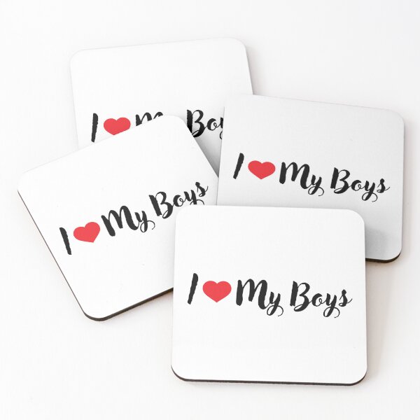 Item preview, I Heart My Boys designed and sold by ArtPuffen.