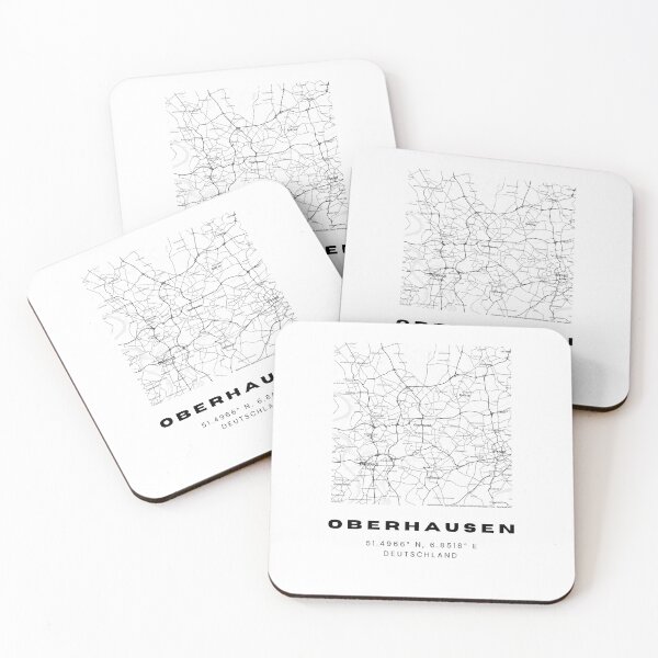 Item preview, Oberhausen Coordinates - Chic Map Art designed and sold by RM-Journey.