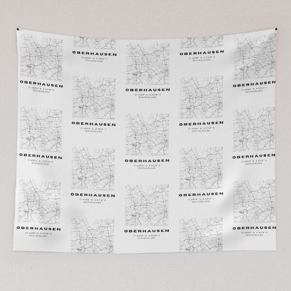 Item preview, Oberhausen Coordinates - Chic Map Art designed and sold by RM-Journey.