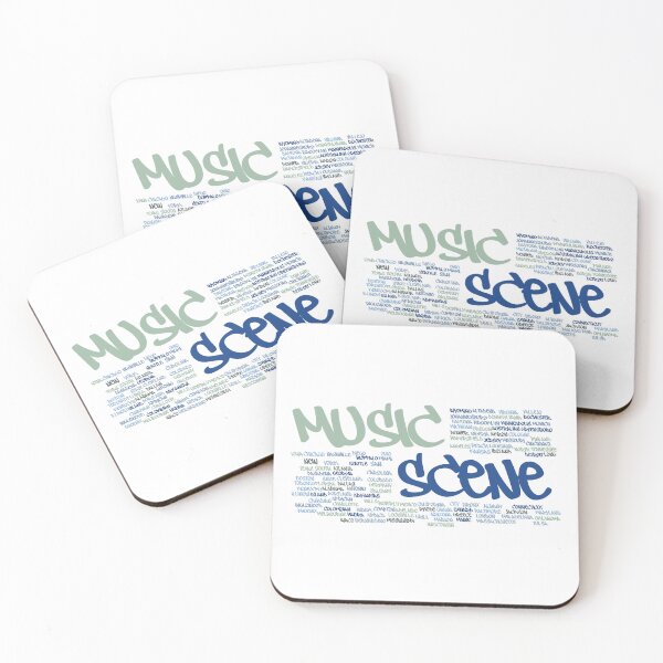 Item preview, Music Scene City PW Graffiti Blue Green by Mistah Wilson designed and sold by The Street Sign Store.