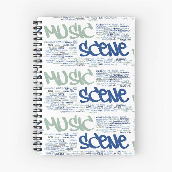 Item preview, Music Scene City PW Graffiti Blue Green by Mistah Wilson designed and sold by The Street Sign Store.