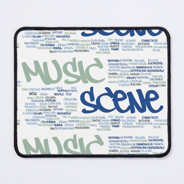 Item preview, Music Scene City PW Graffiti Blue Green by Mistah Wilson designed and sold by The Street Sign Store.
