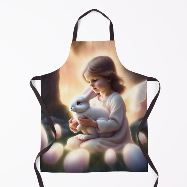 Item preview, An angel with an Easter bunny designed and sold by seahorse crossing.