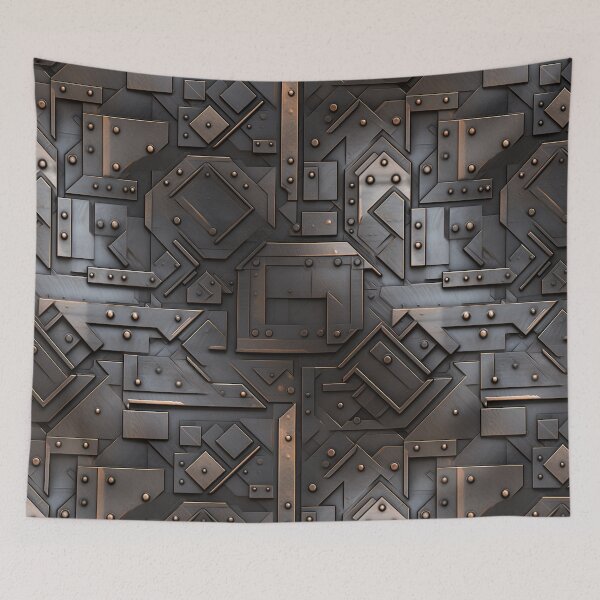 Item preview, Industrial Textured Metal Plate With Rust Details designed and sold by Reichcorp.