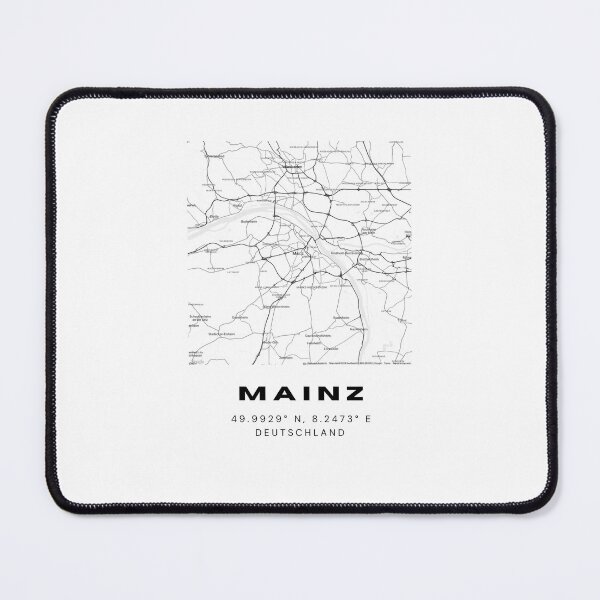 Item preview, Mainz Coordinates - Modern Map Art Design designed and sold by RM-Journey.