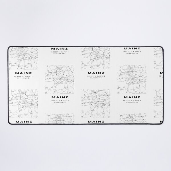 Item preview, Mainz Coordinates - Modern Map Art Design designed and sold by RM-Journey.