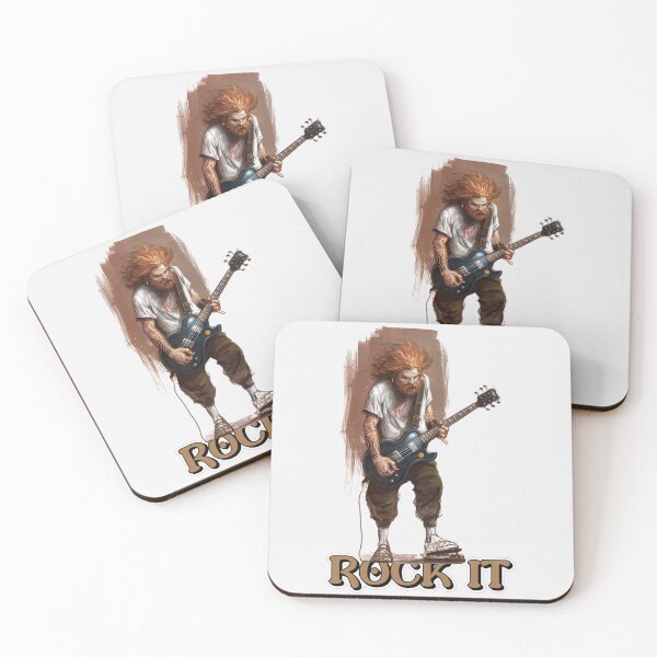 Item preview, ROCK IT KEOUGH I'M KENOUGH ROCK BAND PRINTS, MATS, MUGS & CLOCKS designed and sold by Usrbrands.