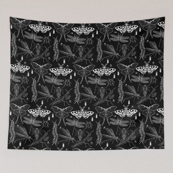 Item preview, White bugs designed and sold by Jodecor.