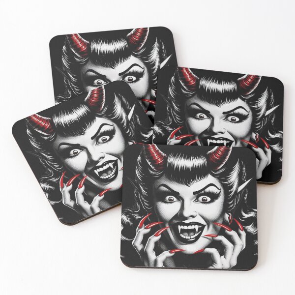 Item preview, Retro Devilish Woman designed and sold by PulpVintage.