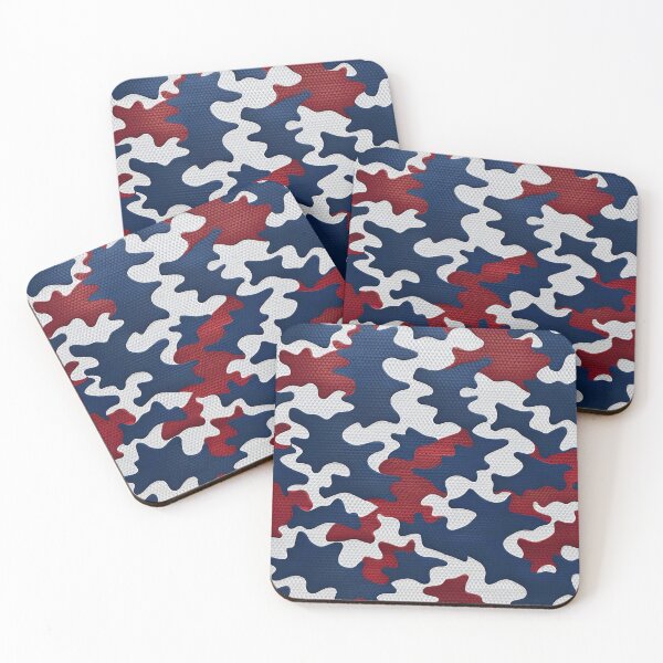 Item preview, Red White And Blue Camouflage Pattern designed and sold by TheArtOfPat.