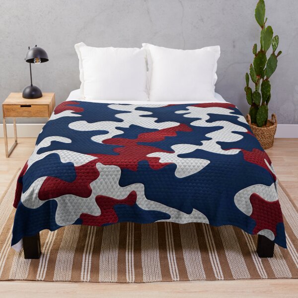 Item preview, Red White And Blue Camouflage Pattern designed and sold by TheArtOfPat.