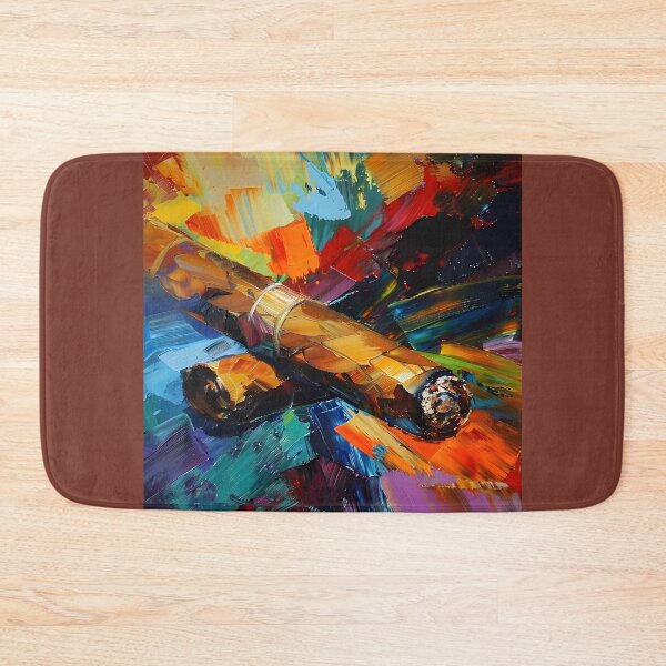 Item preview, Abstract Eclecticism- A Cubist-Fauvist-Impressionist Ode to Cigar's Vibrant Essence designed and sold by OlfactoART Studio.