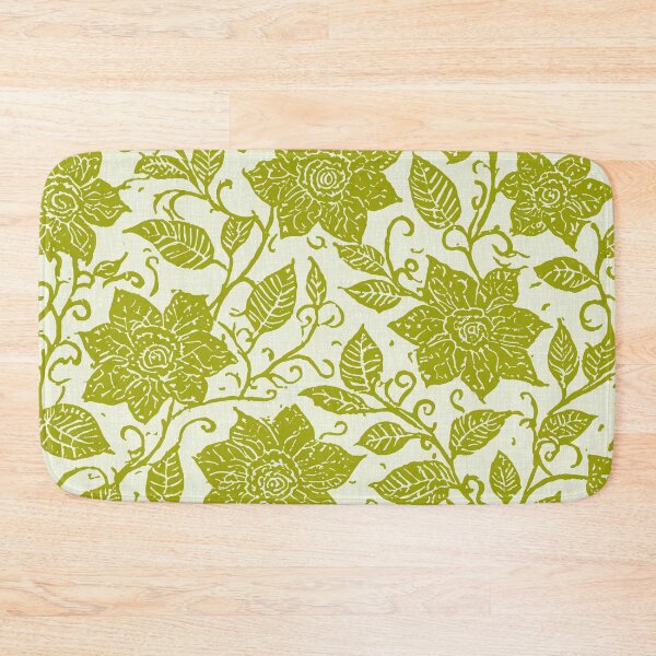 Item preview, Boho Floral Pattern Olive Green designed and sold by tonymagnerart.