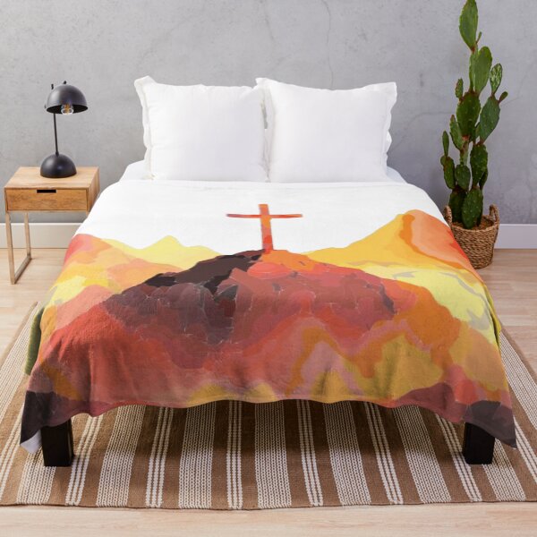 Item preview, orange cross on mountain  designed and sold by zionwardrobe.