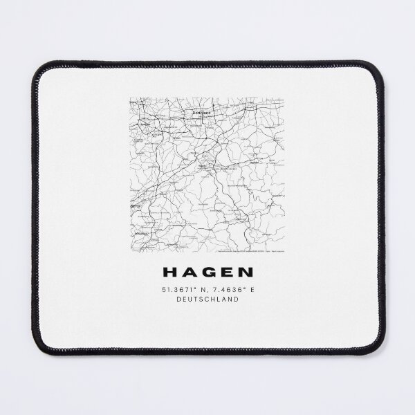 Item preview, Hagen Coordinates - Minimalist Map Design designed and sold by RM-Journey.