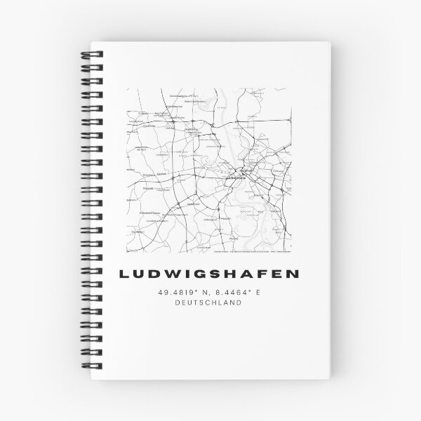 Item preview, Ludwigshafen Coordinates - Chic Map Art Design designed and sold by RM-Journey.