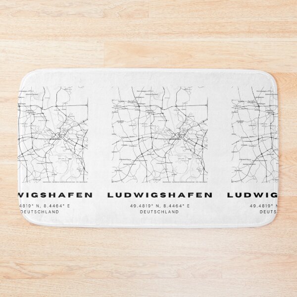 Artikelvorschau, Ludwigshafener Koordinaten - Schickes Kartenkunstdesign entworfen und verkauft von RM-Journey.