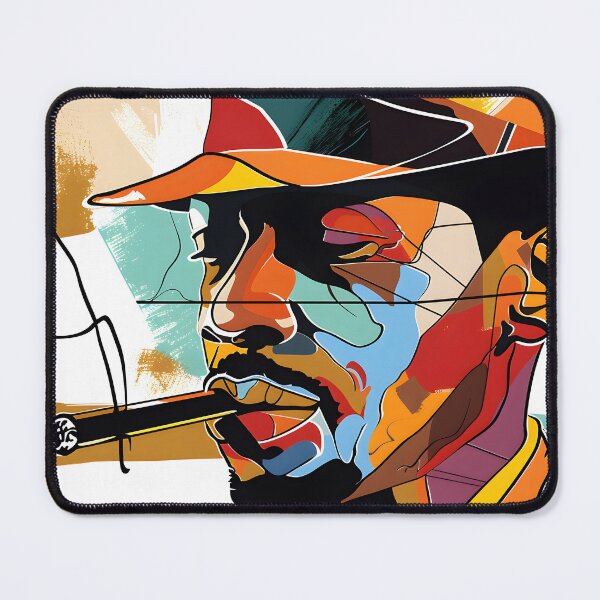 Item preview, Cubist Minimalist Reverie- A Trippy Odyssey of a Man and his Cuban Cigar in Smoke designed and sold by OlfactoART Studio.