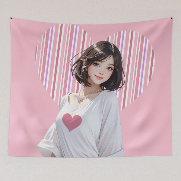 Item preview, heart girl designed and sold by NoviaStudio.
