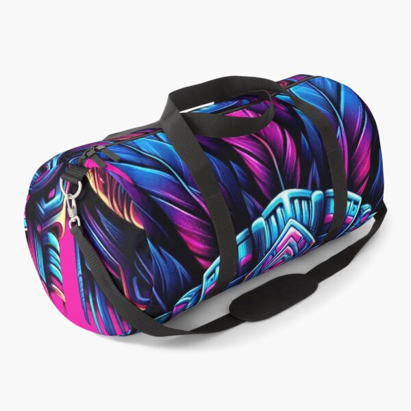Item preview, Neon Aztec Warrior Headdress Art designed and sold by WickedAI.