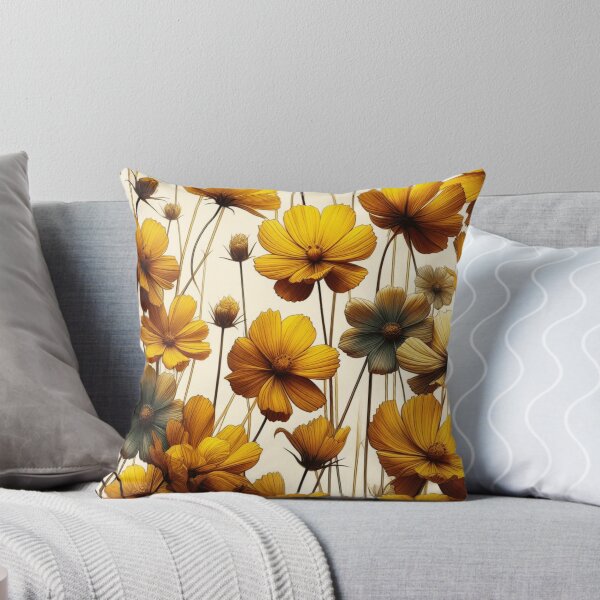 Item preview, Vibrant Yellow Cosmos Flowers: Add a Splash of Sunshine to Your Space designed and sold by asbno19.
