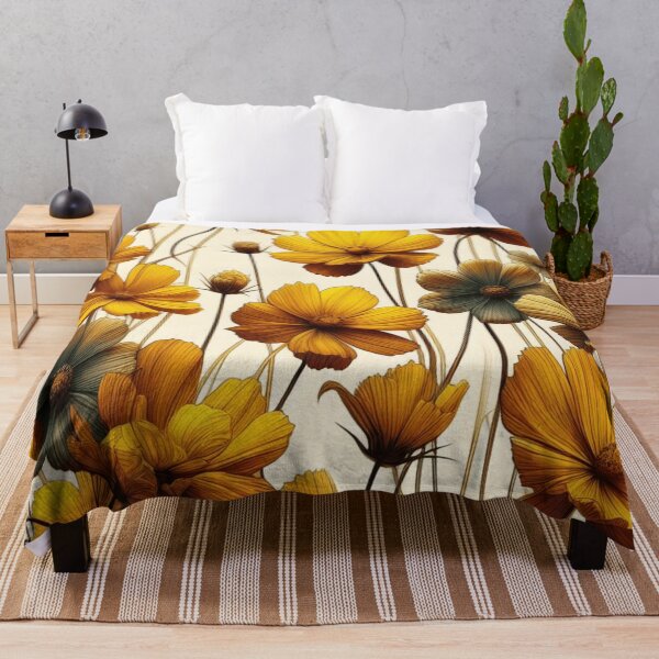 Item preview, Vibrant Yellow Cosmos Flowers: Add a Splash of Sunshine to Your Space designed and sold by asbno19.