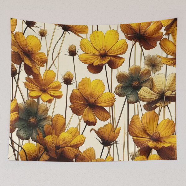 Item preview, Vibrant Yellow Cosmos Flowers: Add a Splash of Sunshine to Your Space designed and sold by asbno19.