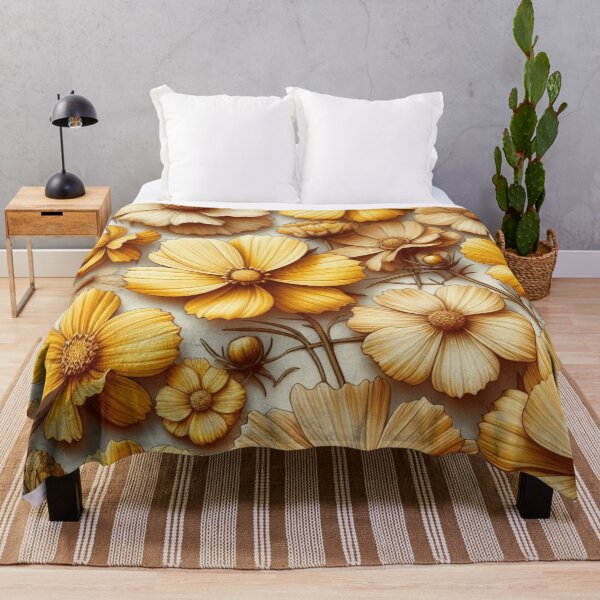 Item preview, Vibrant Yellow Cosmos Flowers: Add a Splash of Sunshine to Your Space designed and sold by asbno19.