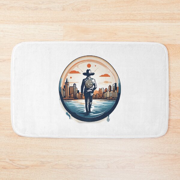 Item preview, City logo with man walk on water designed and sold by david stigler.