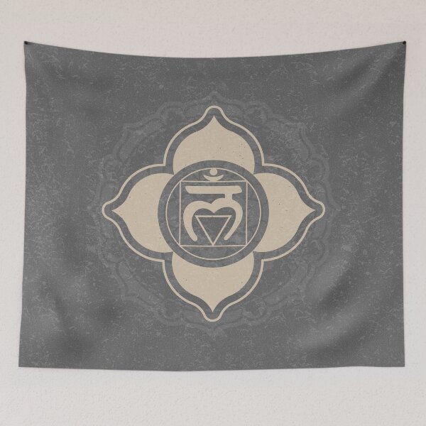Item preview, Root Chakra Mandala - Slate + Dove designed and sold by Irene Estelle.