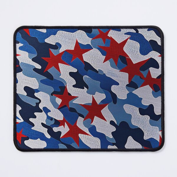 Item preview, Red White And Blue Camouflage Pattern designed and sold by TheArtOfPat.