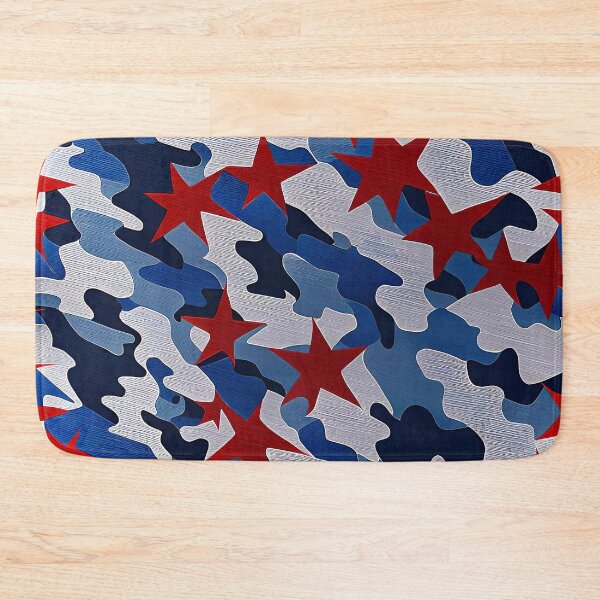 Item preview, Red White And Blue Camouflage Pattern designed and sold by TheArtOfPat.