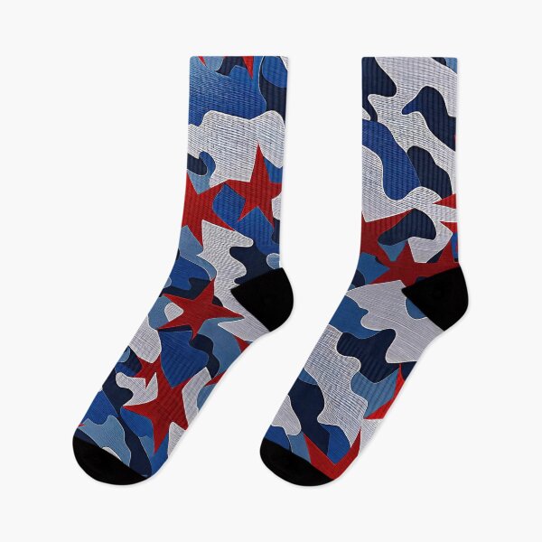 Item preview, Red White And Blue Camouflage Pattern designed and sold by TheArtOfPat.