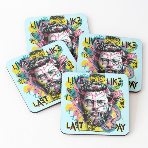 Item preview, Live like it's your last day - Hipster guy illustration designed and sold by GreissDesign.